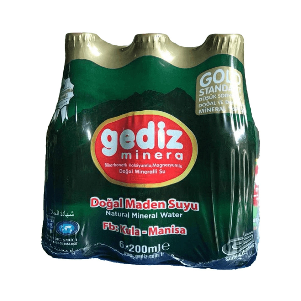 Gediz Minera Maden Suyu 6x200 Ml Sade