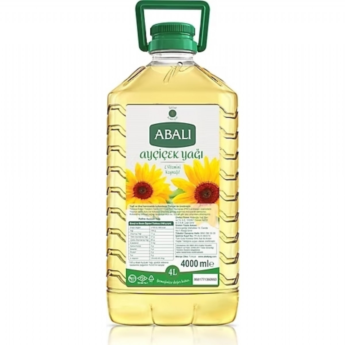 Abali Ayçiçek Yağı 4 Lt Pet Şişe