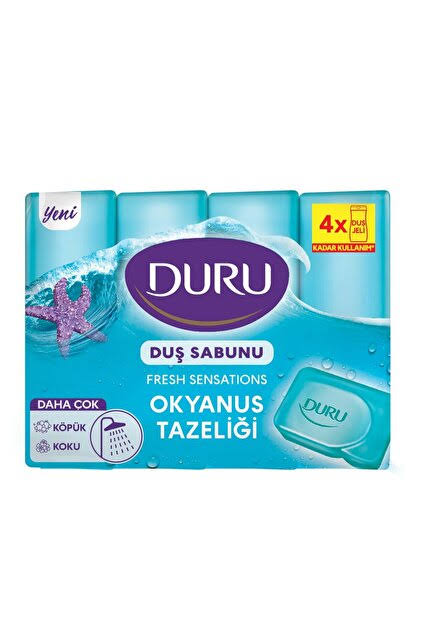 Duru Fresh Banyo Sabunu 4x150 Gr Okyanus Es.