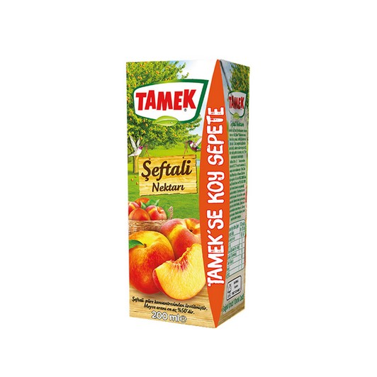 Tamek Meyve 200 Ml Şeftali Nektarı