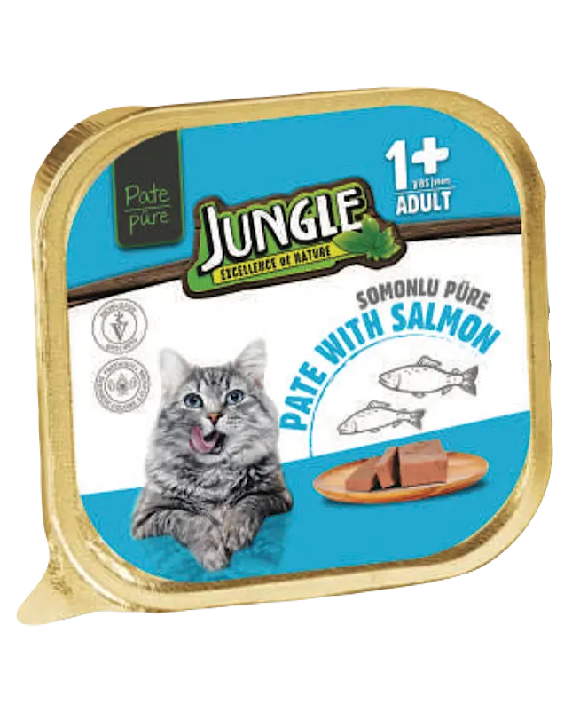 Jungle Kedı Pure Yetiskin 100 Gr Somonlu