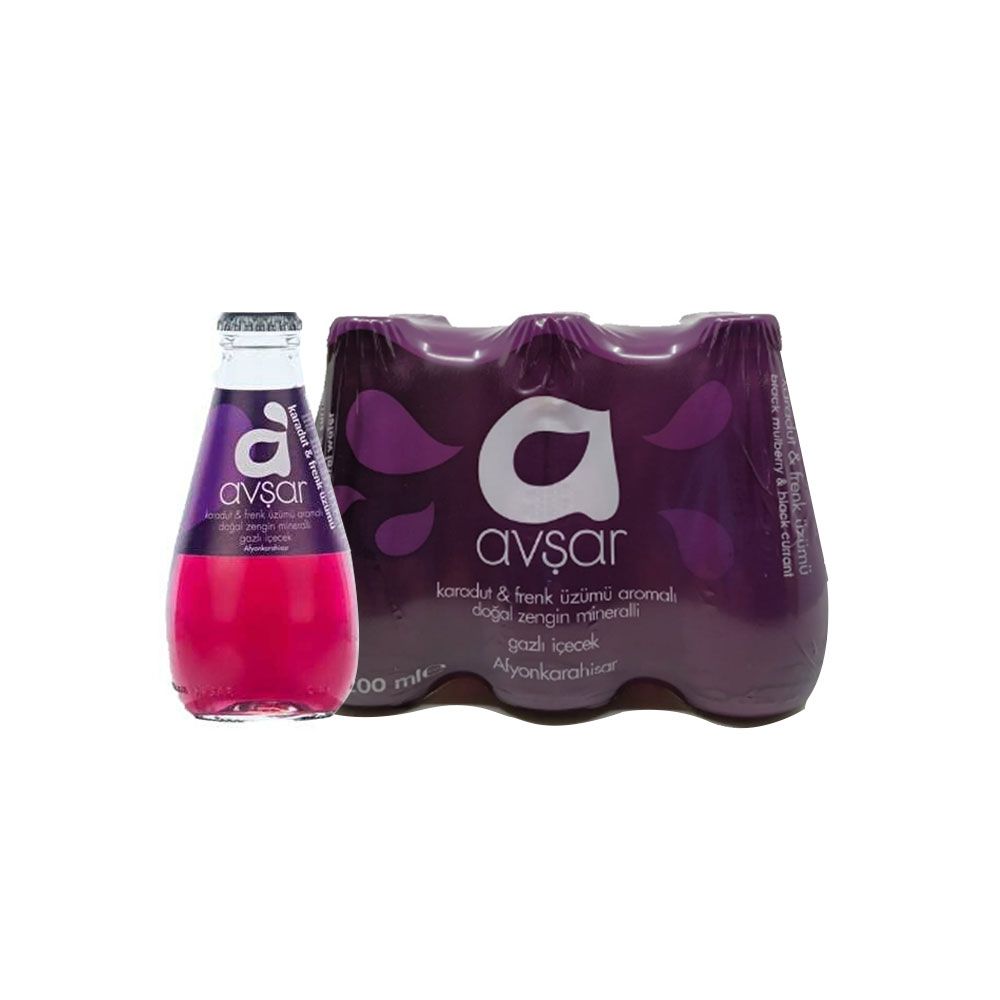 Avsar Maden Suyu 6x200 Ml Karadut-Frenk Uz.