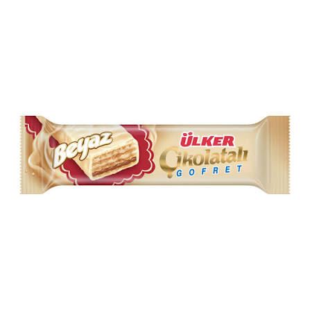 Ülker Gofret Çikolatalı 35 Gr Beyaz