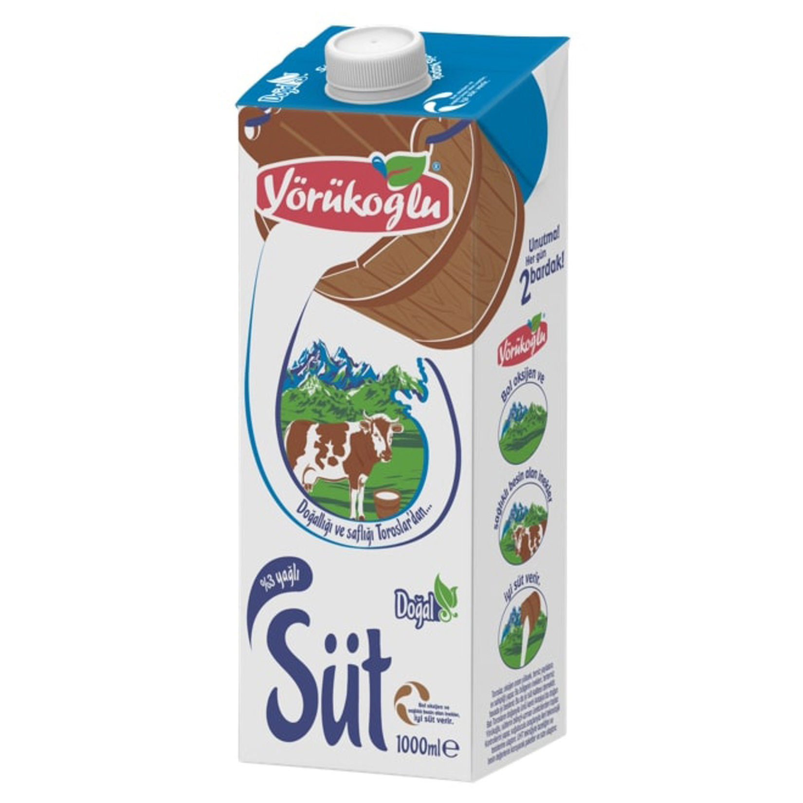 Yorukoglu Süt 1 Lt Tam Yağlı