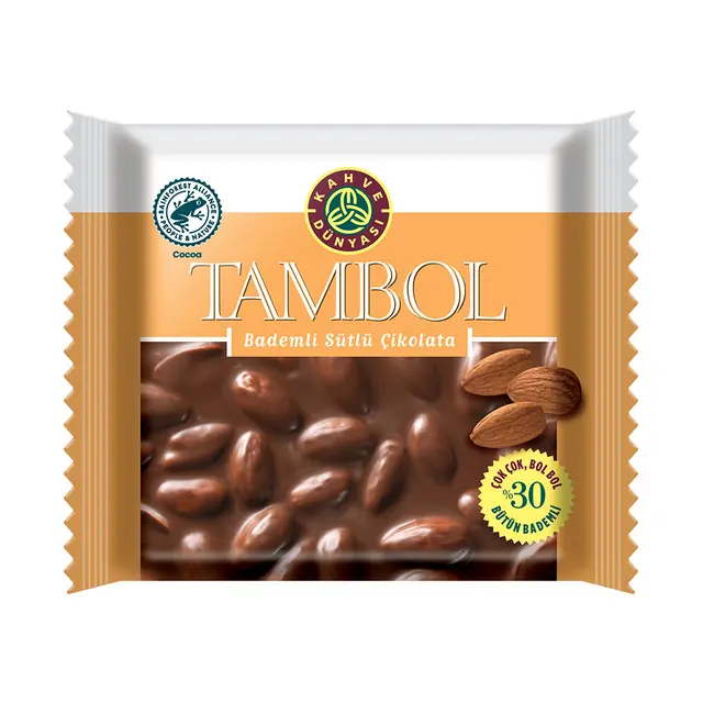 Kahve Dunyası Tambol Çik.77 Gr Sütlü Bademli