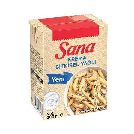 Sana Krema 200 Ml (%20 Yağlı)