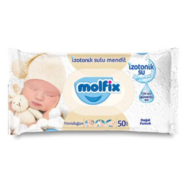 Molfix Izotonik Islak Havlu 50'li Yenidogan