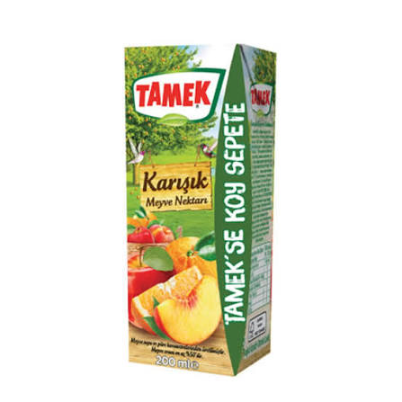 Tamek Meyve 200 Ml Karışık Nektarı