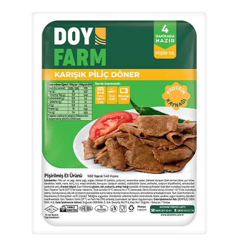 Senpilic Doyfarm Piliç Döner Karışık 300 Gr
