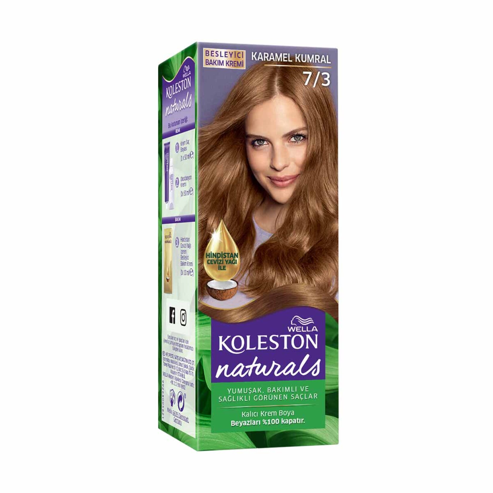 Wella Koleston Naturals 7/3 Karamel Kumral