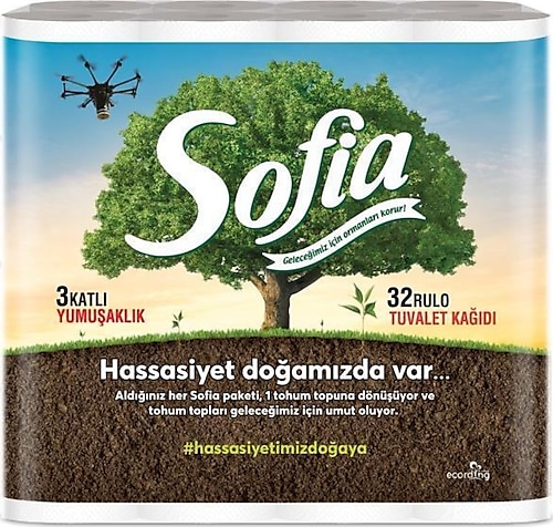 Sofia Tuvalet Kağıdı 32'li Klasik 3 Katlı
