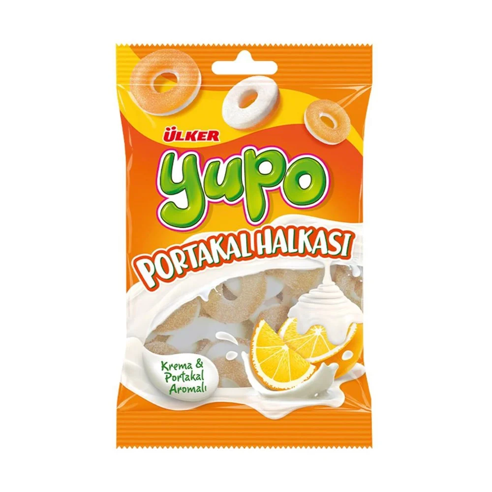 Ülker Şeker Yupo Jelly 70 Gr Portakal Halkali *