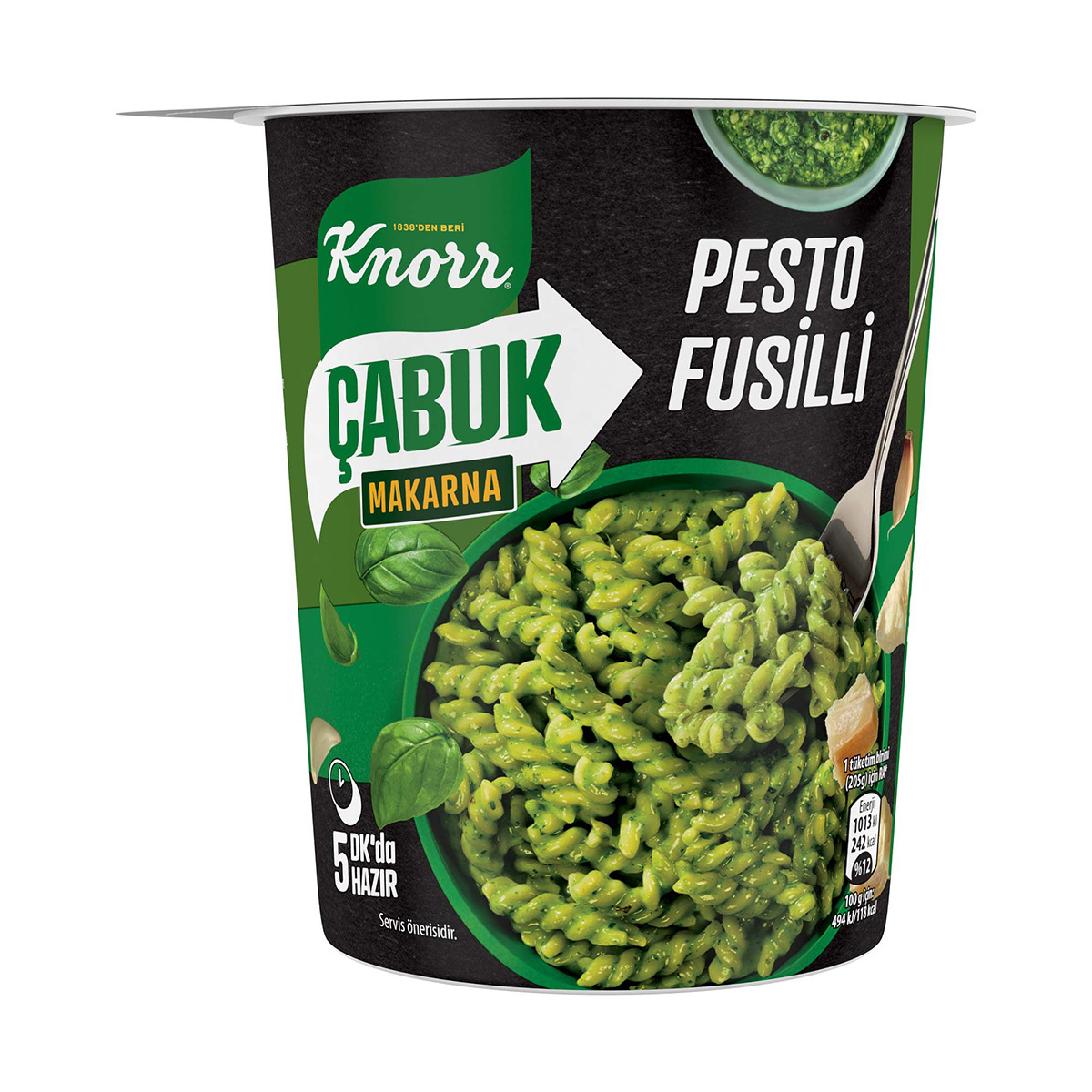 Knorr Cabuk Makarna 65 Gr Pesto Fusilli