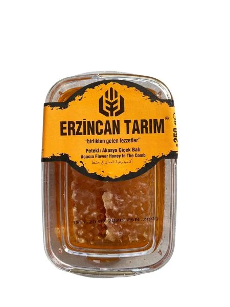 Erzincan Tarim Petekli Çiçek Balı 250 Gr