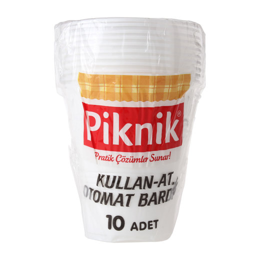 Piknik Plastik Bardak Otomat 10'lu