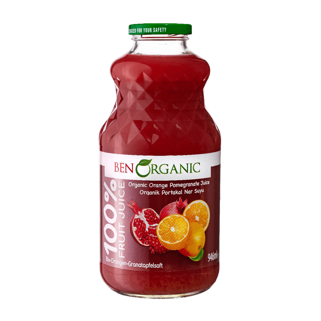 Ben Organic 946 Ml Nar&Portakal