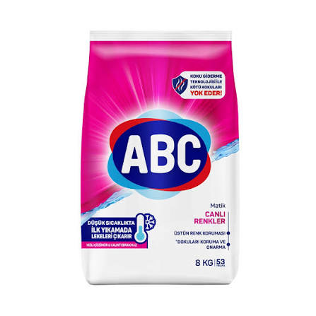 Abc Matik 8 Kg Canli Renkliler