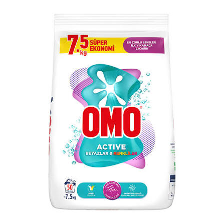 Omo Matik 7,5 Kg Active Beyazlar&Renkliler