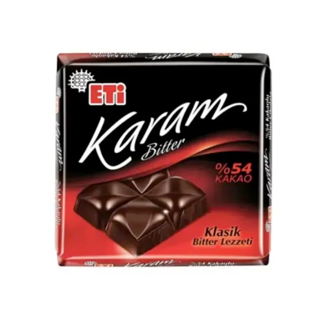 Etı Çikolata Karam 60 Gr Bit.a.f. Kare %54 Ka.12x6