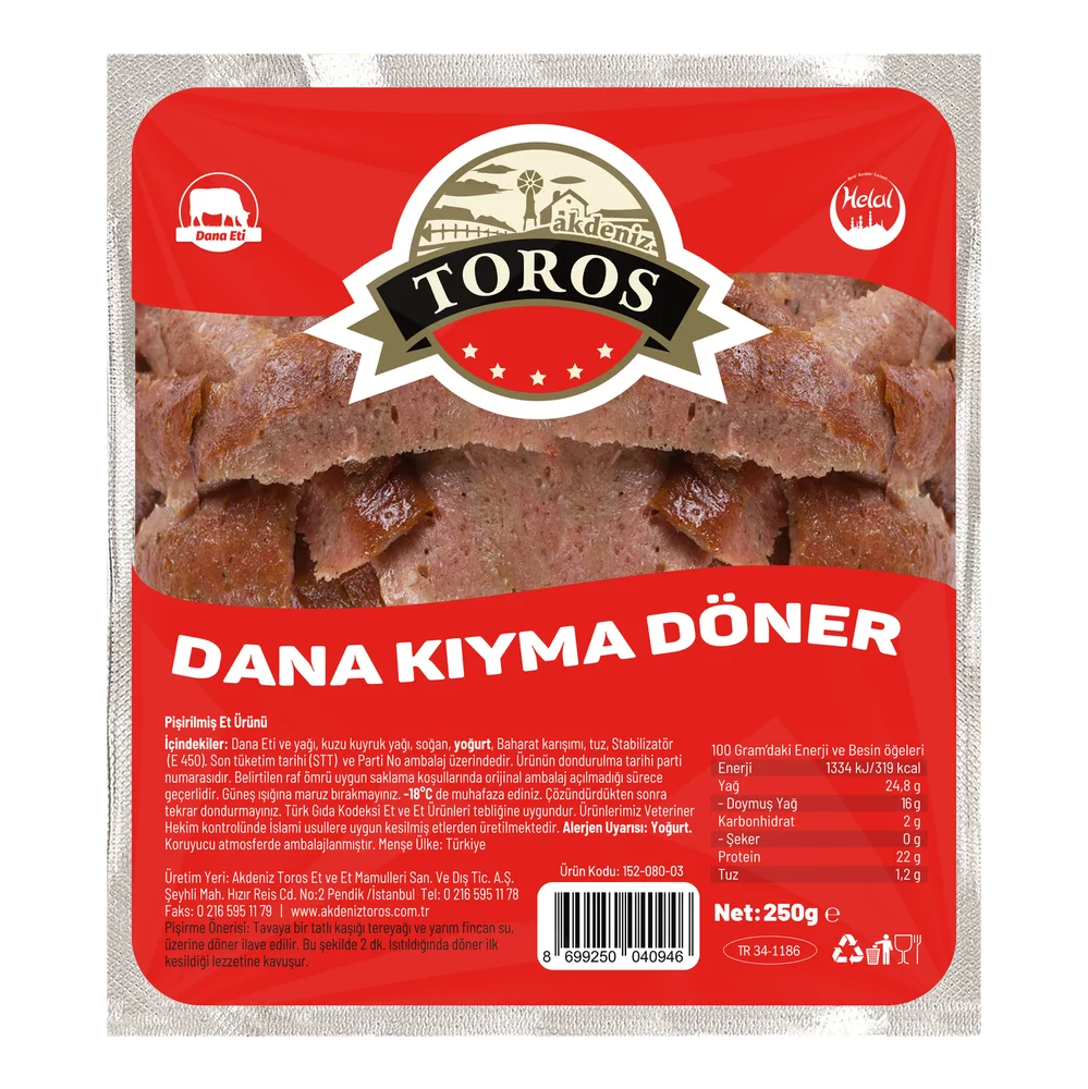 Toros Kıyma Döner 250 Gr