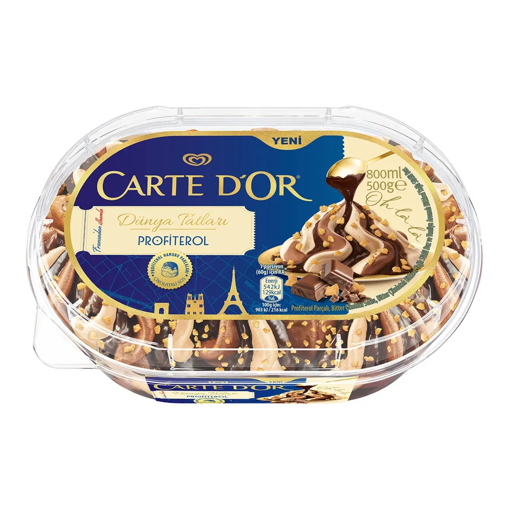 Algida Cartedor Sel Profiterol 800 Ml
