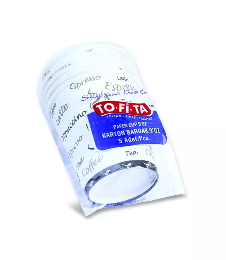 Tofita 1925 Karton Bardak 9 Oz 5'li
