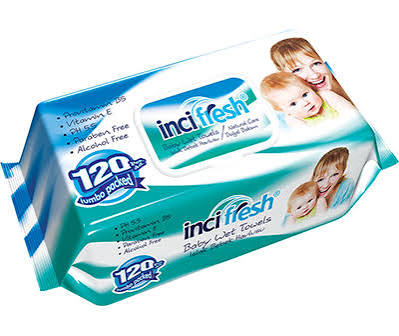 Inci Fresh Islak Havlu 120'li