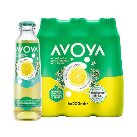 Avoya  Maden Suyu 6x200 Ml Limon&Limon Cicegi