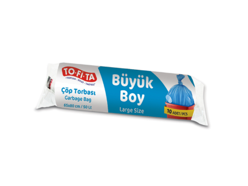 Tofita Büyük Boy Çöp Torbası 10'lu