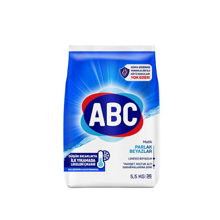 Abc Matik 5,5 Kg Parlak Beyazlar-Mavi