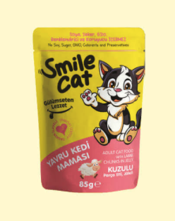 Smile Cat Pouch 85 Gr Yavru Kedi Kuzulu