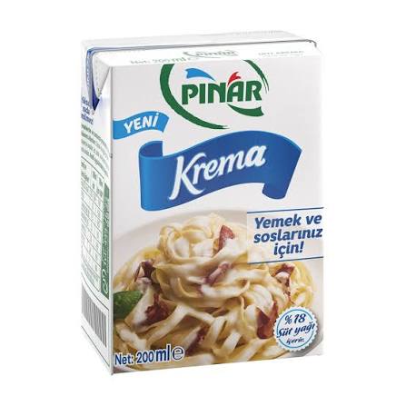 Pınar Krema 200 Ml (%18 Yağlı)