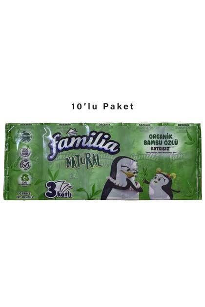 Familia Cep Mendili 10'lu Natural