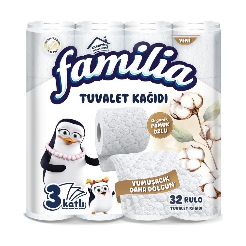 Familia Tuvalet Kağıdı 32'li Klasik-Beyaz