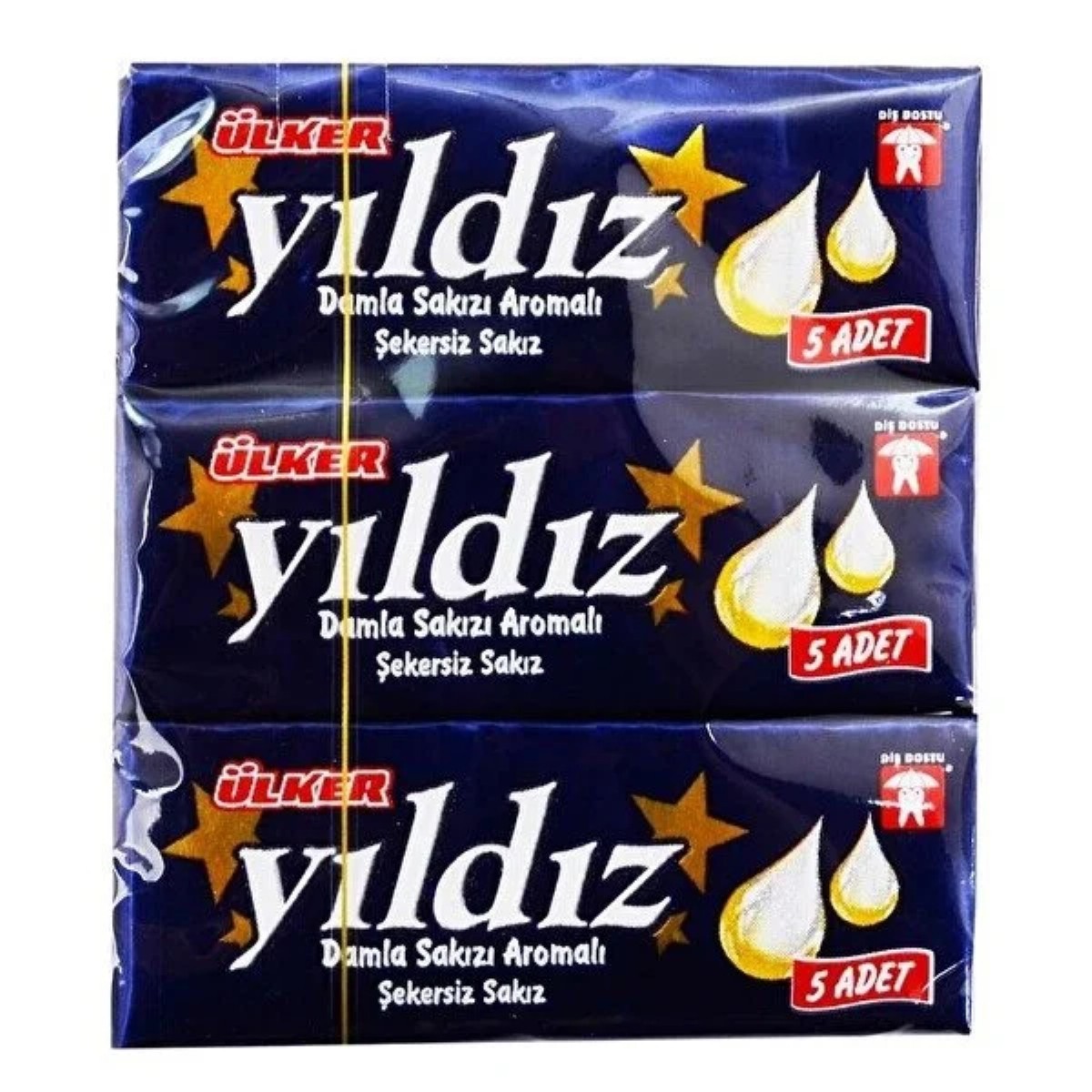 Ülker Yildiz Şekersiz Stick Damla 3x7gr