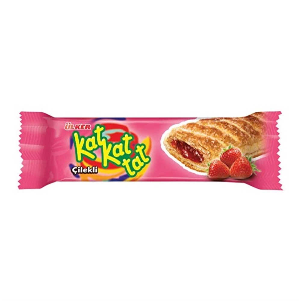 Ülker Gofret Kat Kat Tat 28 Gr Çilekli