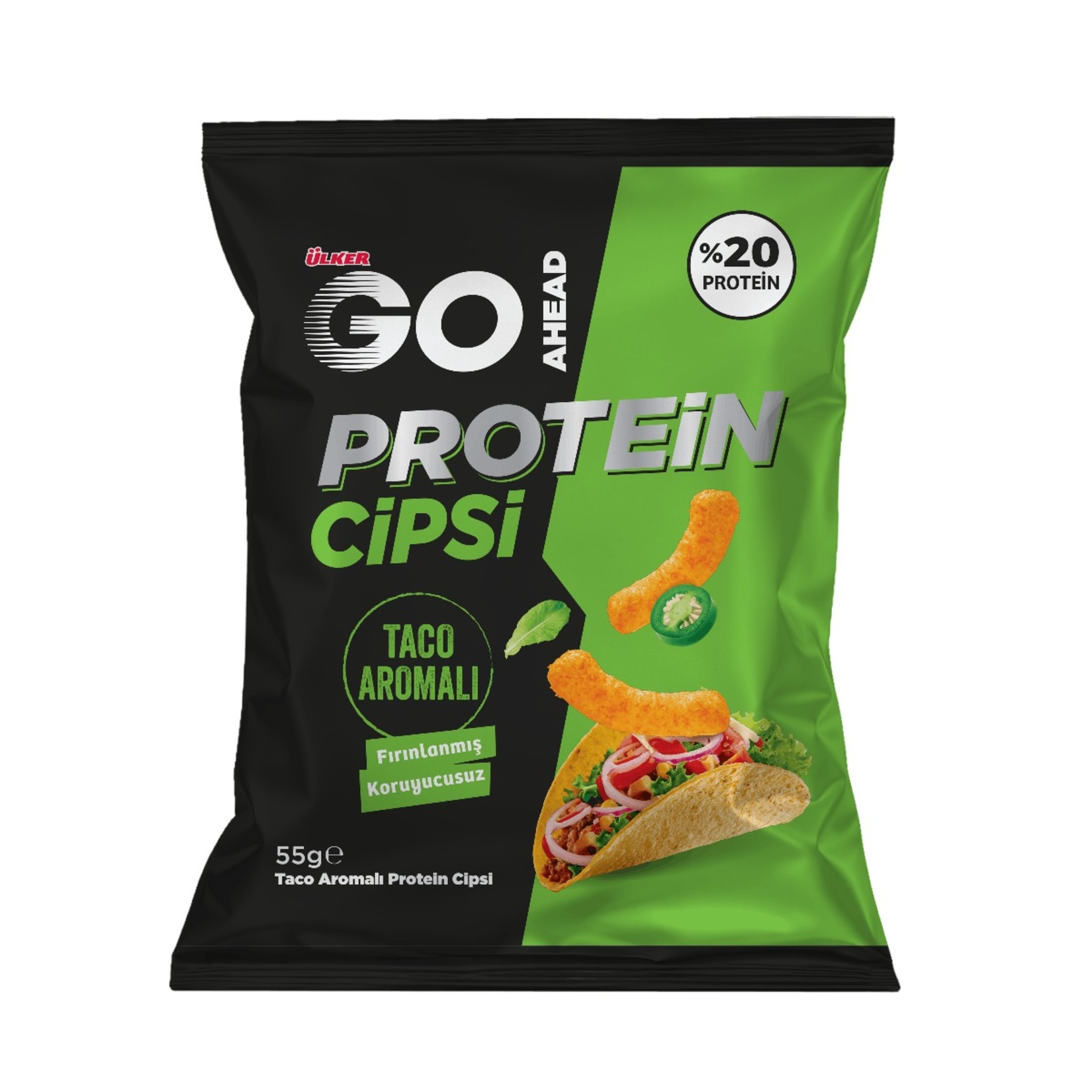 Ülker Go Ahead Protein Cipsi 55 Gr Taco