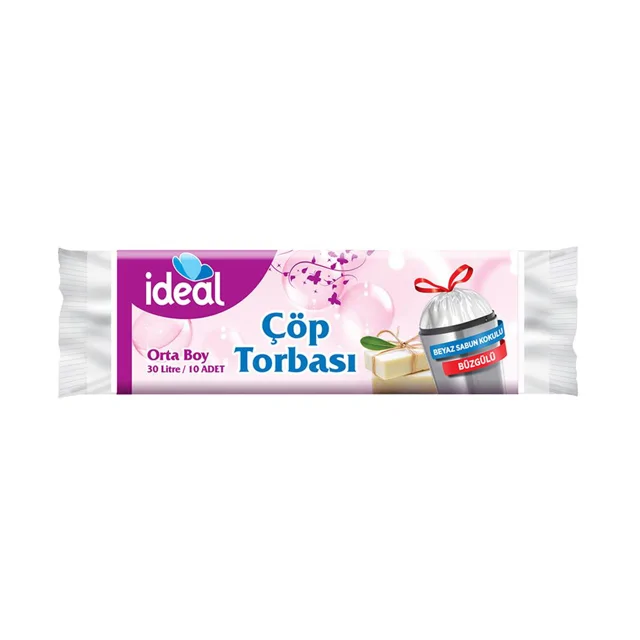 Ideal Çöp Torbası Buzgu.beyaz Sab. Orta 10'lu