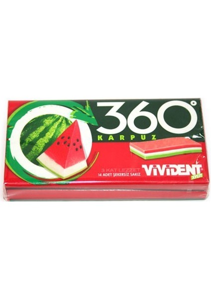 Vivident 3d 360 Karpuz Cuzdan