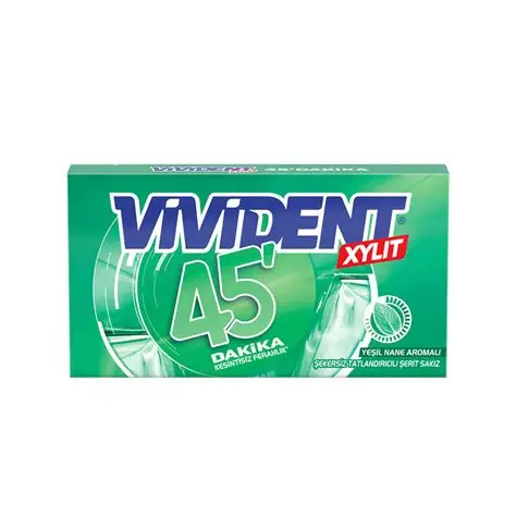Vivident 45dk Cuzdan Yeşil Nane Tr