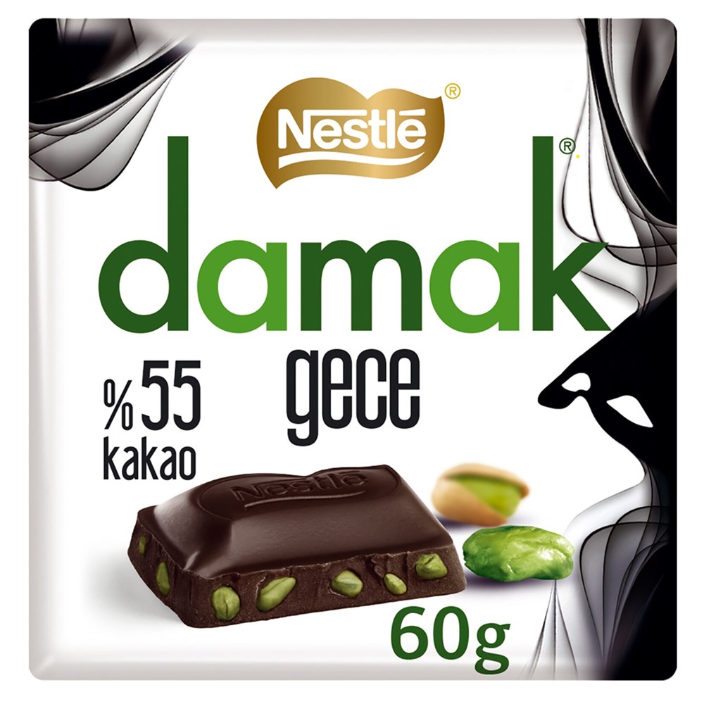 Nestle Çikolata Damak Kare 60 Gr Gece