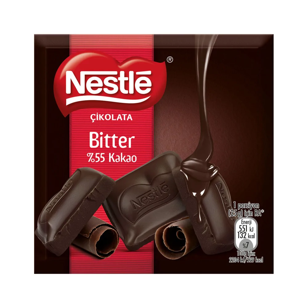 Nestle Çikolata Kare 60 Gr Bitter