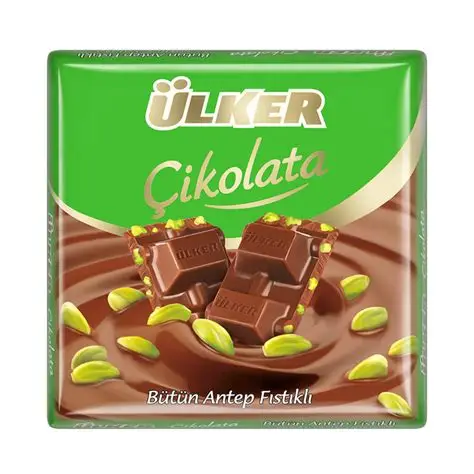 Ülker Çikolata Kare 65 Gr Antep Fıstıklı