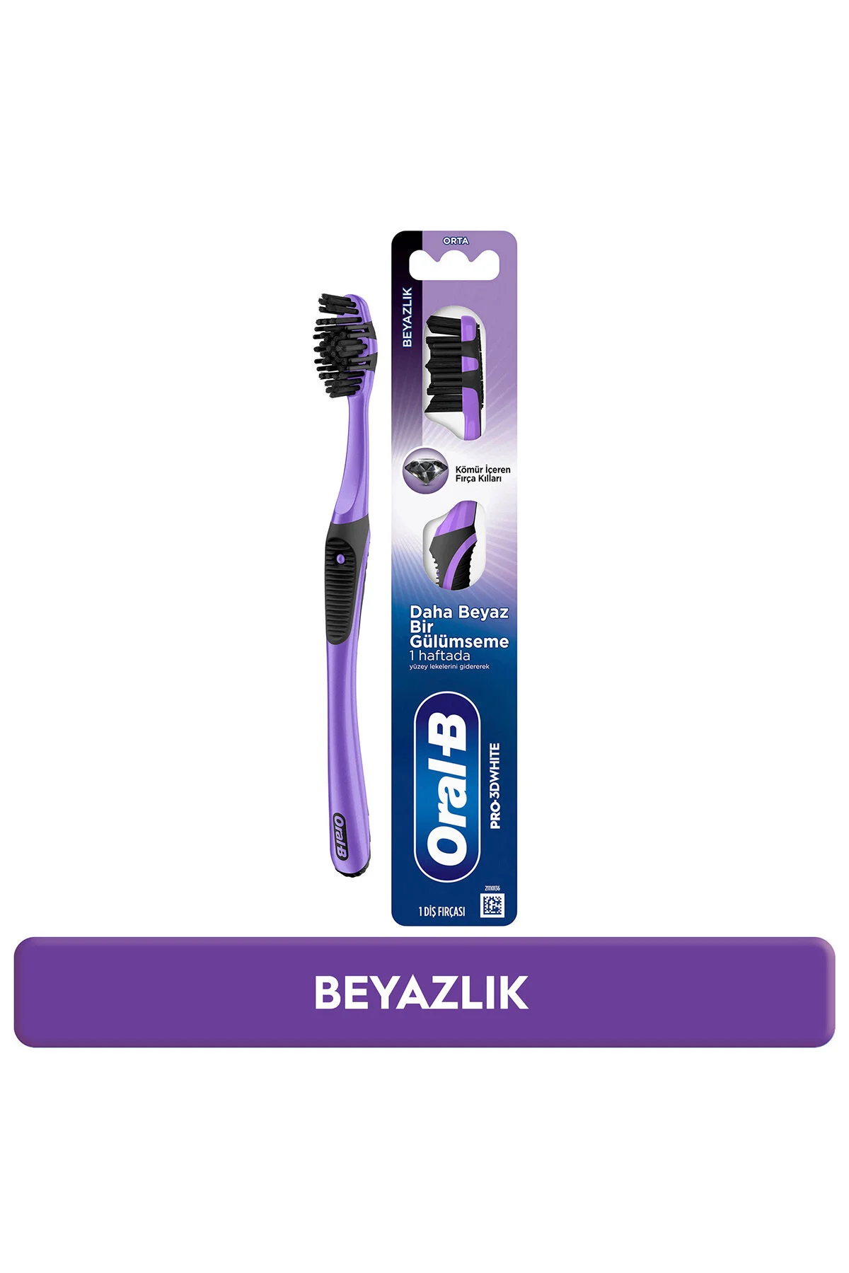 Oral-B D.fircasi Pro 3dw Komurlu Beyazlik