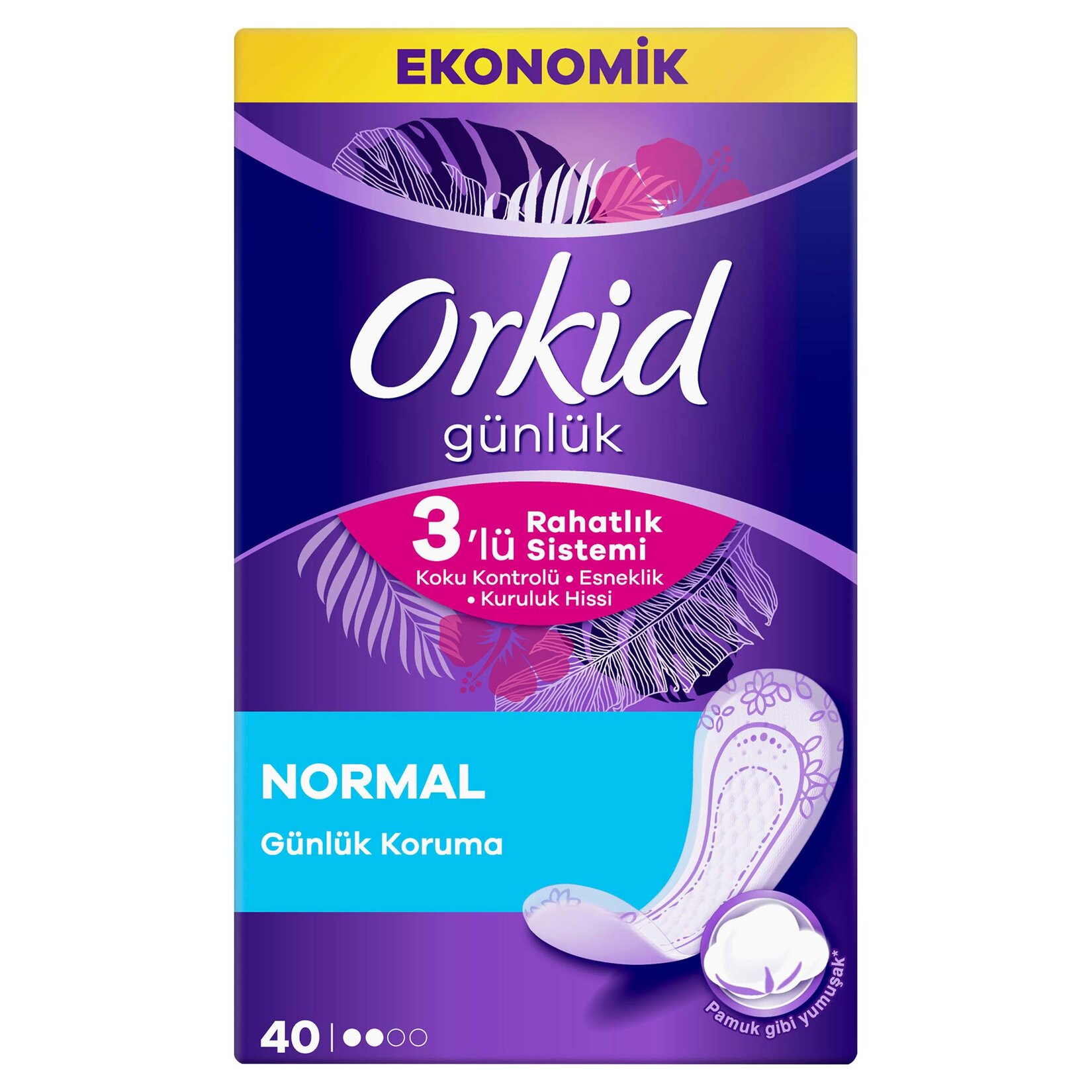 Orkid Günlük Ped Normal 40'lı