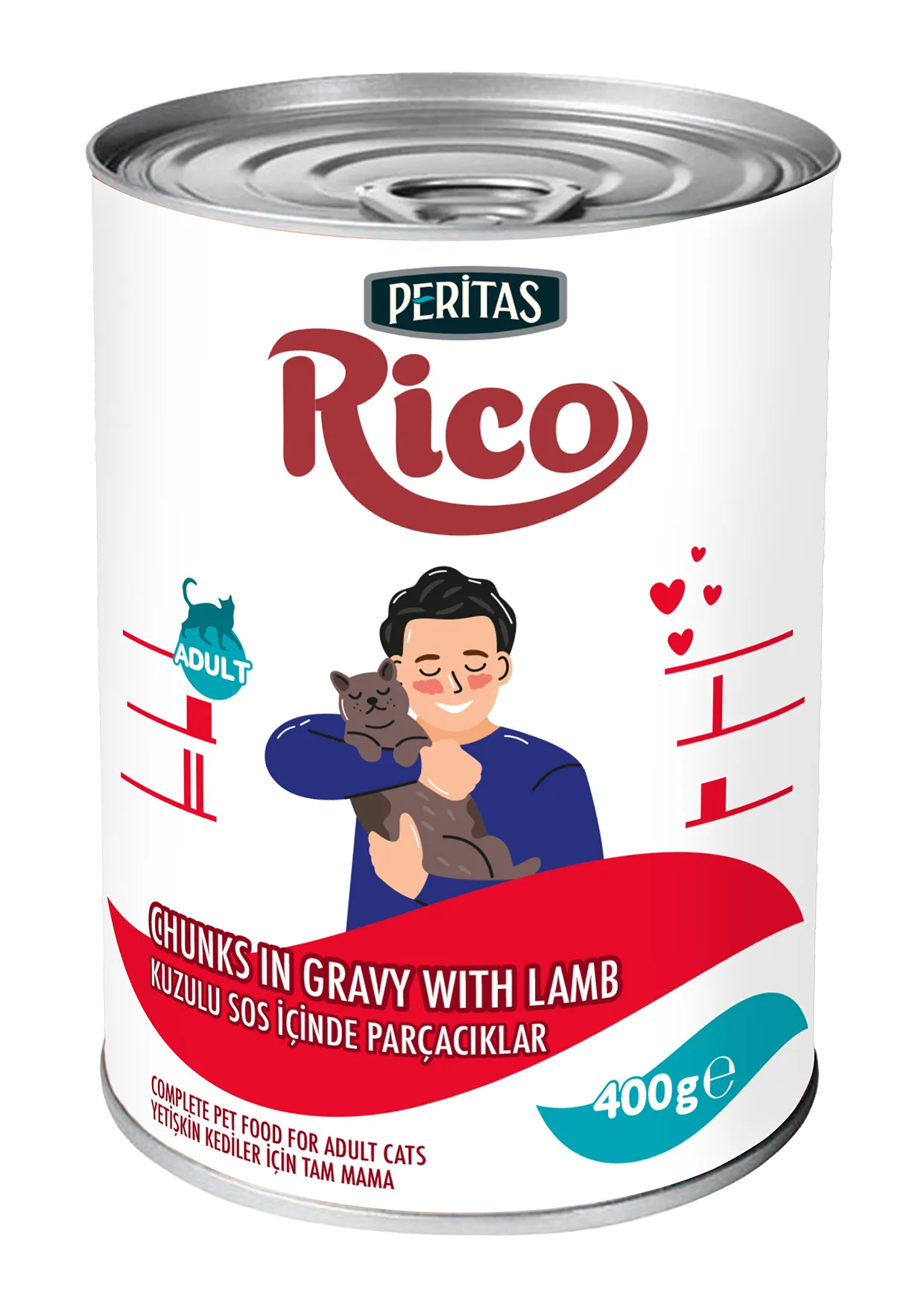 Peritas Rico Yet.kedi Yas Mama 400 Gr Kuzulu Sos.