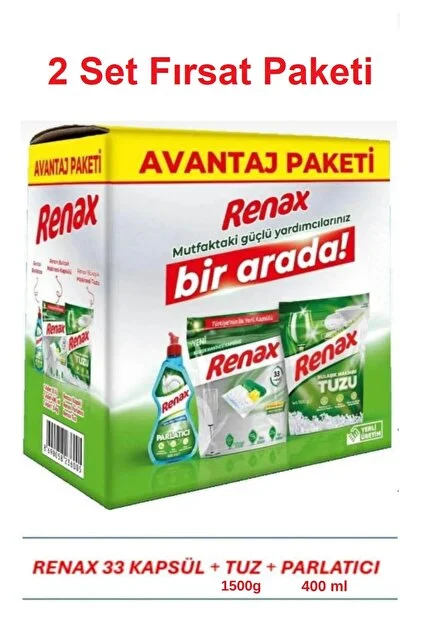 Renax Avantaj Paketı(Kapsul33-Parlat400-Tuz1,5)