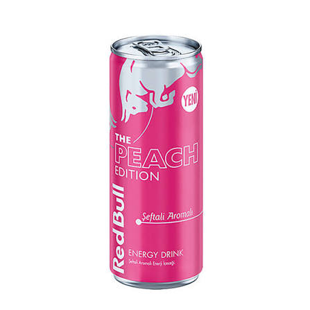 Redbull 250 Ml Peach Şeftali-Pembe