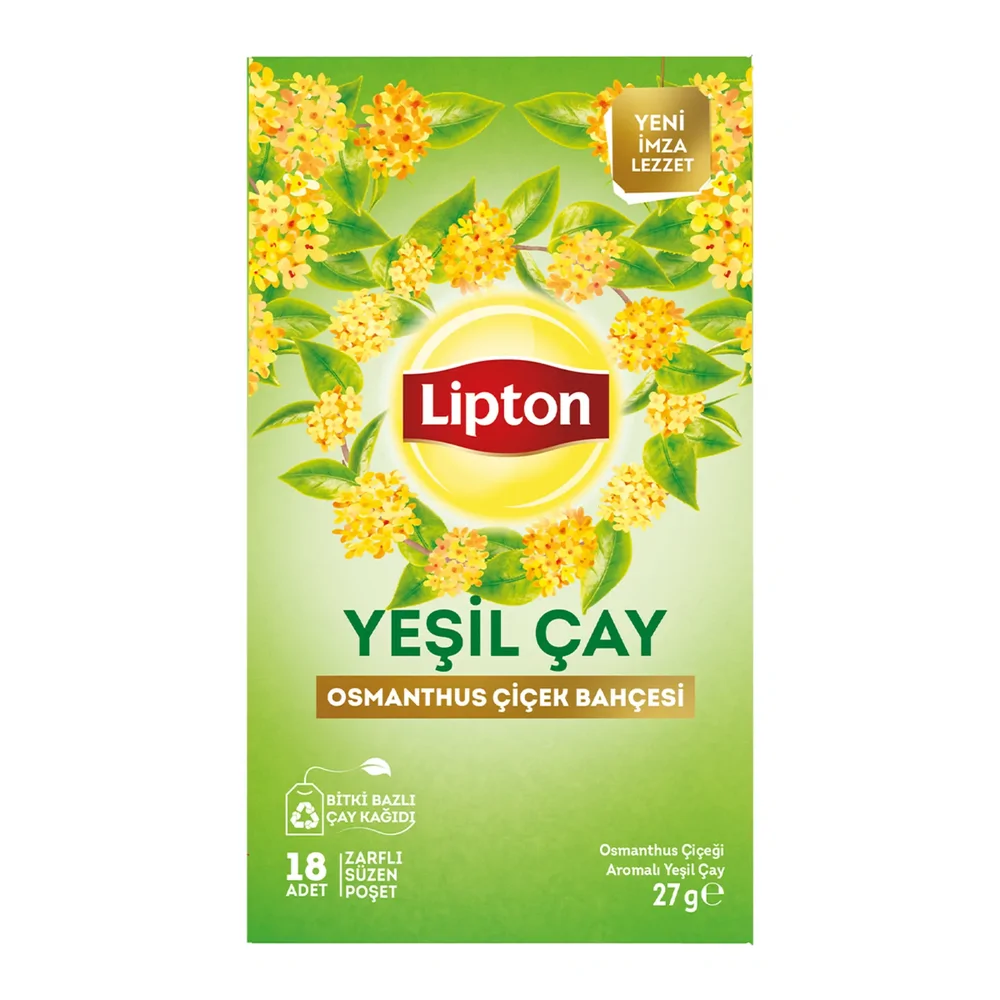 Lipton Bitki Çayı 18'li Yeşil Çay Osmantus