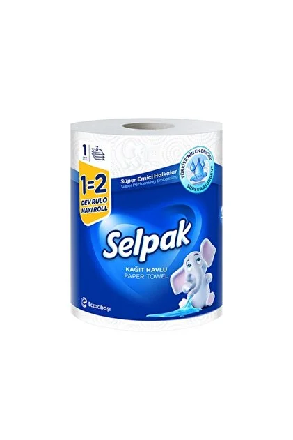 Selpak Kağıt Havlu 3 Katlı Dev Rulo 1=3
